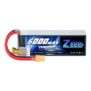 ZEEE 6S 22.2V 6000mAh 50C Soft LiPo Battery Pack XT90