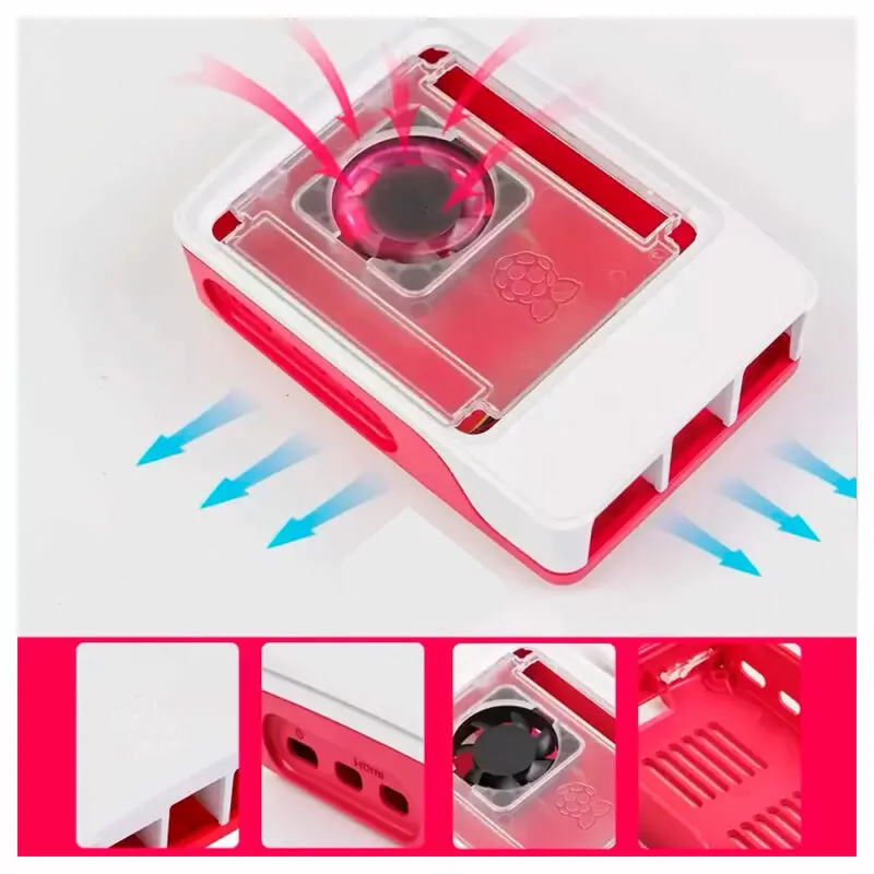 Official Raspberry Pi 5 ABS Case with Active Cooling Fan & Heatsink - Image 3
