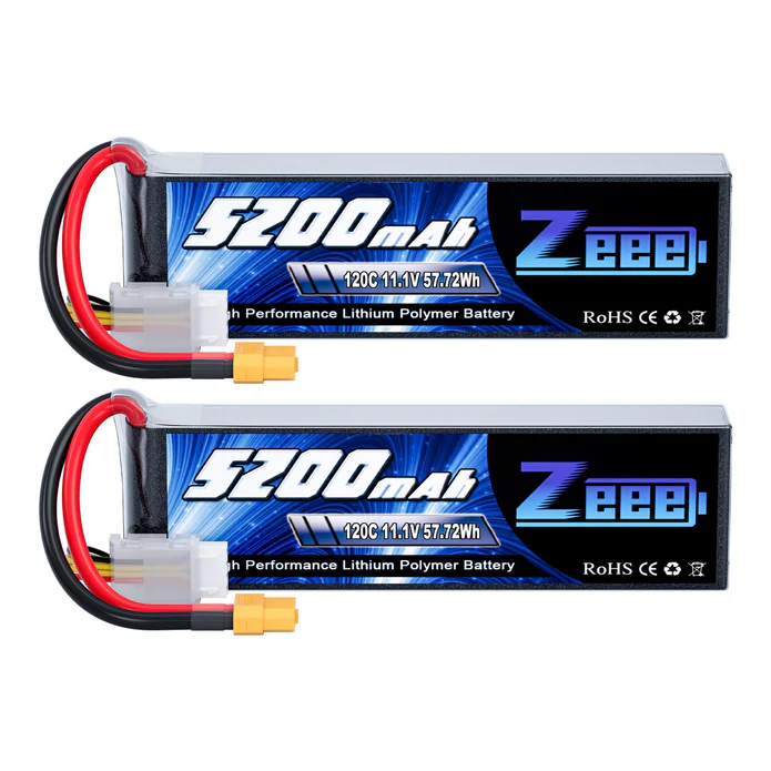 ZEEE 11.1V 5200mAh 120C Soft LiPo Battery Pack XT60