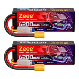 ZEEE 3S 11.1V 6200mAh 120C Hard LiPo Battery Pack XT60