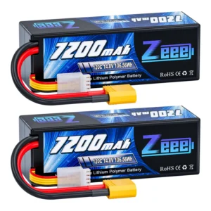 ZEEE 4S 14.8V 7200mAh 120C Hard LiPo Battery Pack XT90