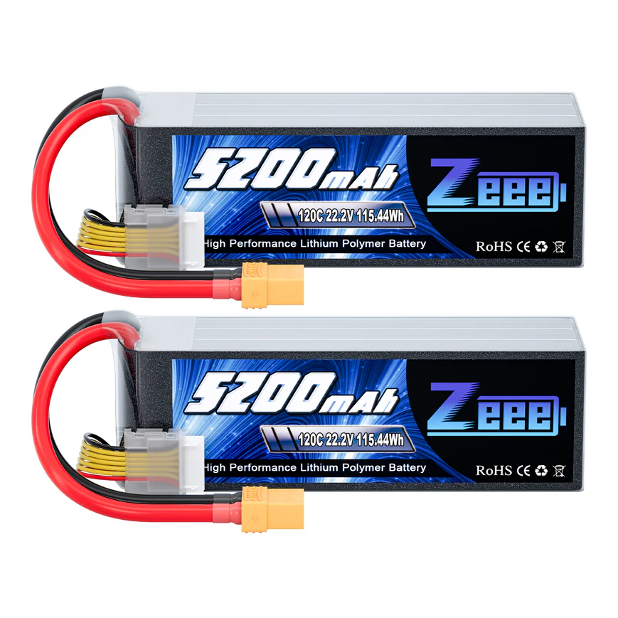 ZEEE 6S 22.2V 5200mAh 120C Soft LiPo Battery Pack XT90