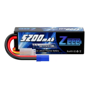 Zeee 3S 5200mAh 11.1V 80C LiPo Battery with EC5 (Hardcase)